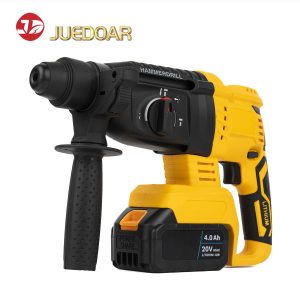 20V MAX Brushless Cordless Rotary Hammer 2.7J 26mm Concrete SDS Plus with 2x 4.0Ah Batteries